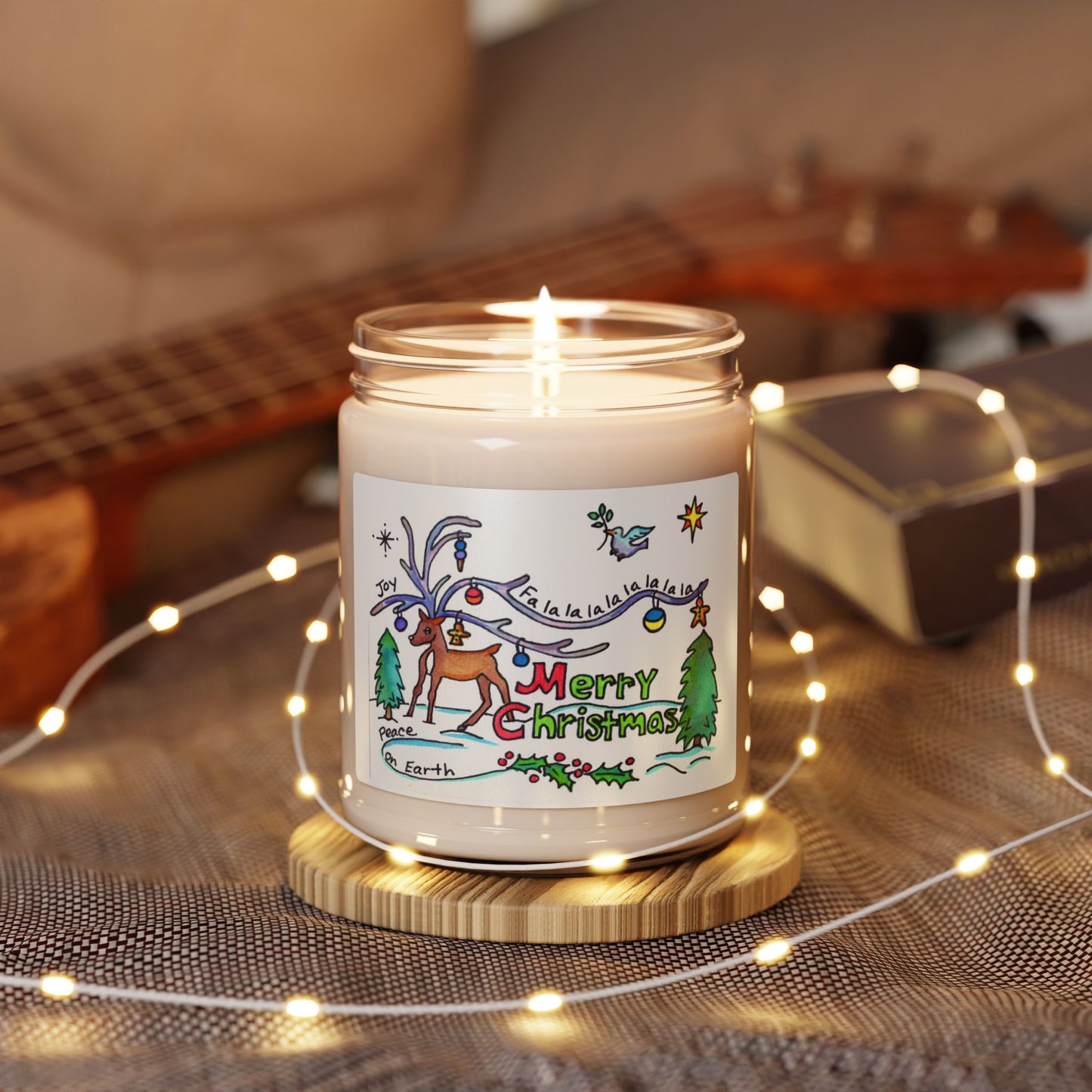 A Merry Christmas Scented Soy Candle, 9oz