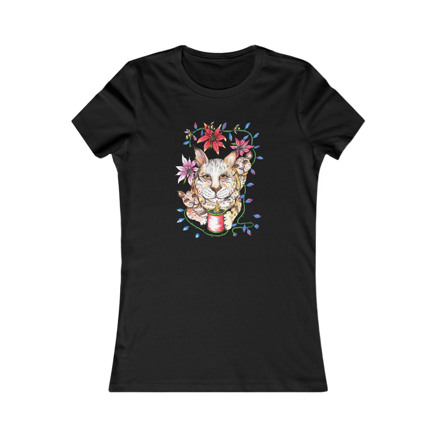 Christmas Bobcat - Women's Favorite Tee