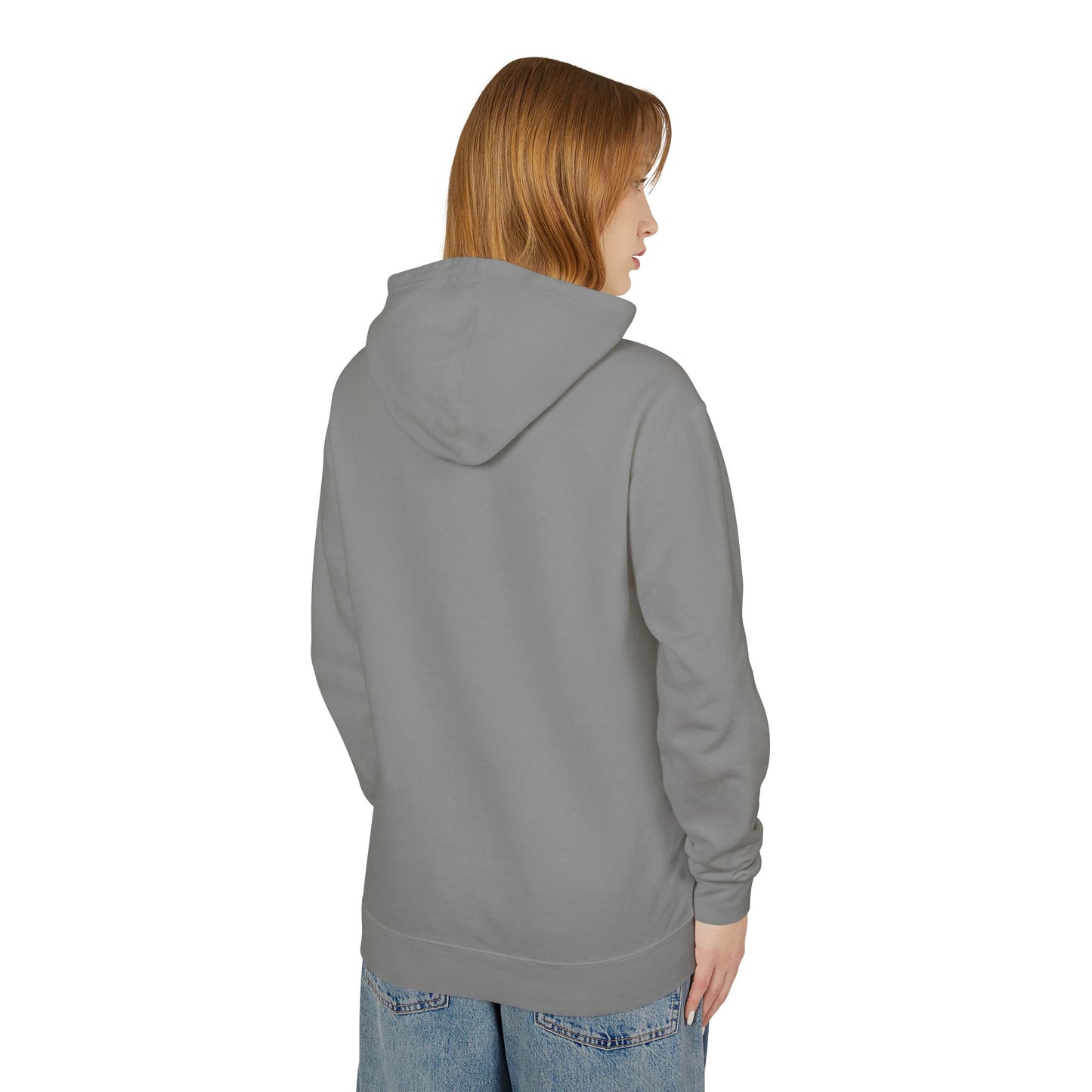 Unisex Lightweight Hooded Sweatshirt Featuring a Christmas Frog